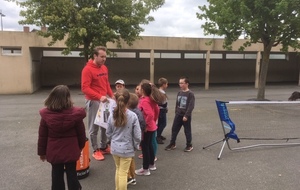 Initiation tennis à l'école