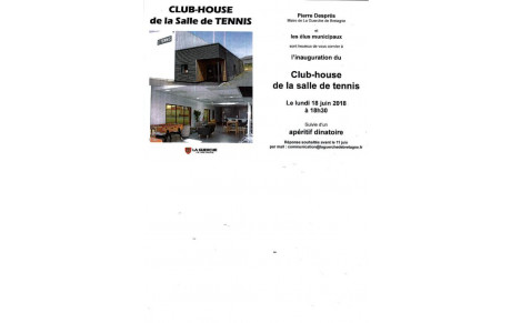 Inauguration du club house