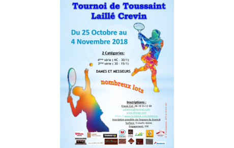 le club de l'US Laillé/Crevin organise son tournoi senior de la Toussaint.